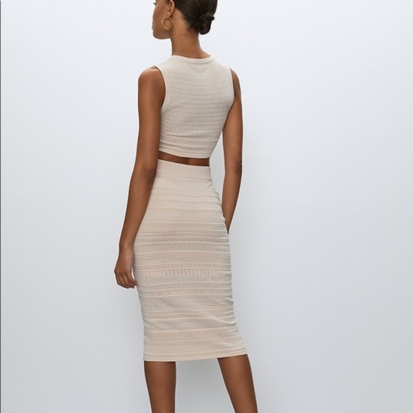 BNWT Babaton Pointelle Tank **RARE discontinued Denude Colourway** - Picture 11 of 12